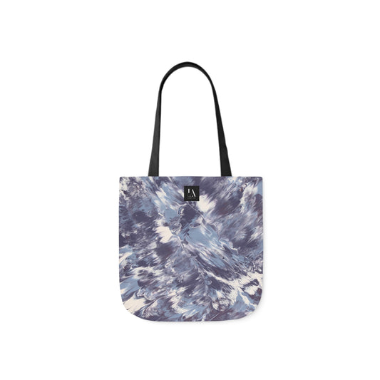 Canvas Tote Bag, Lumen Art Print, Lilac Purple, White, Light Blue